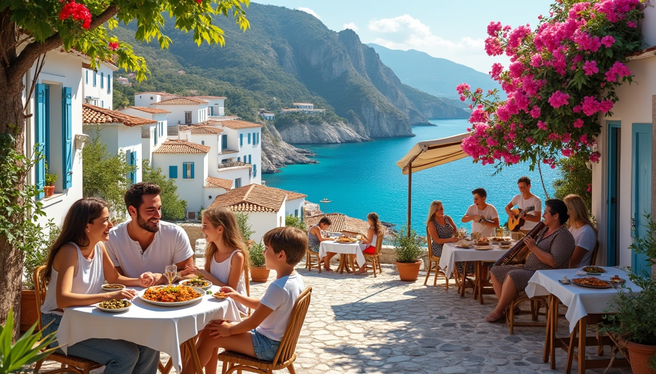 découvrez la grèce à travers un voyage en famille inoubliable, entre traditions enchanteuses et paysages à couper le souffle. explorez les trésors culturels, savourez la cuisine locale et créez des souvenirs mémorables en parcourant les îles et les sites historiques.