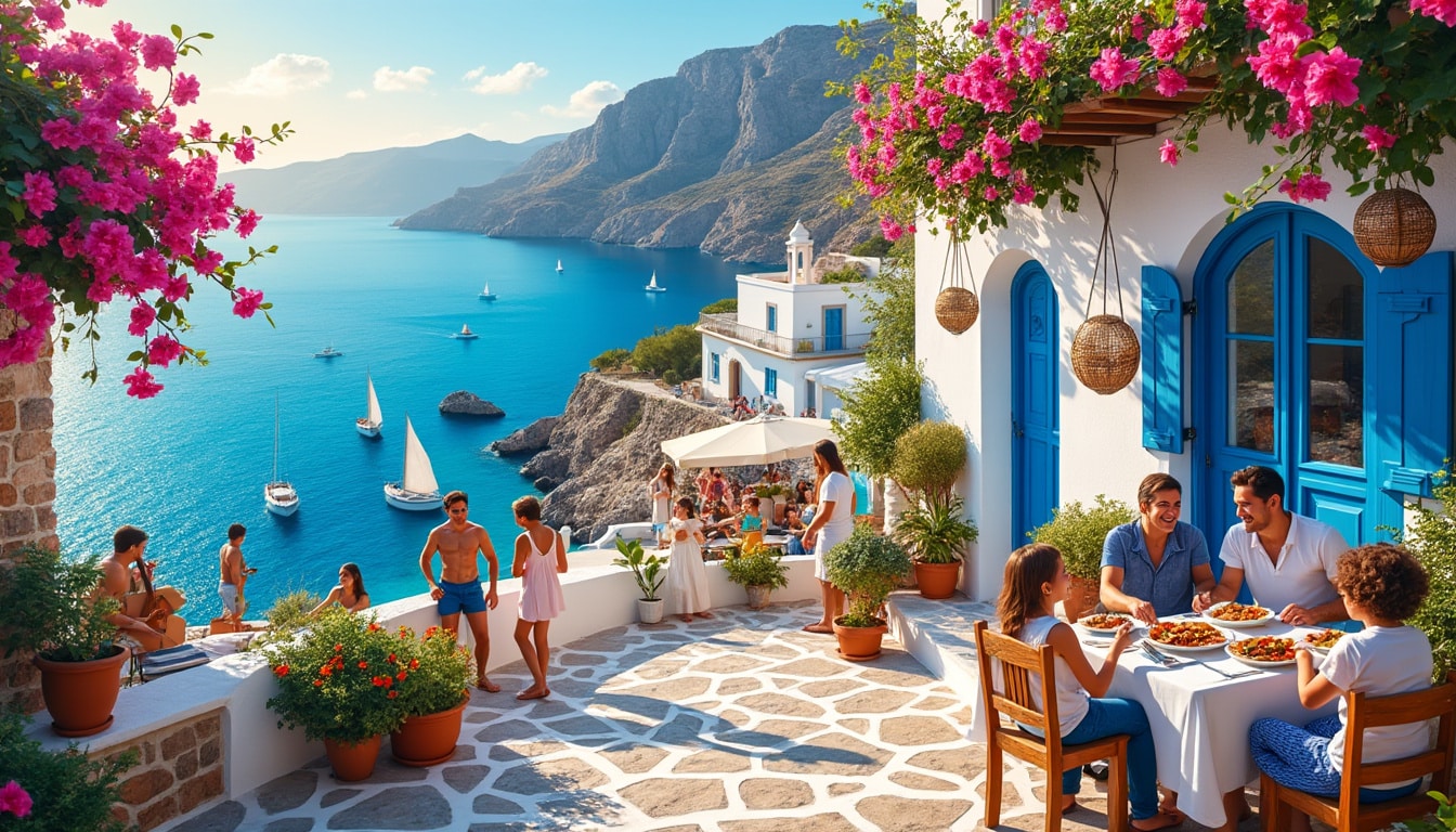 découvrez la grèce en famille, un voyage inoubliable au cœur de ses traditions authentiques et de ses paysages à couper le souffle. explorez des sites historiques, savourez une cuisine locale délicieuse et plongez dans la culture fascinante de ce pays ensoleillé.