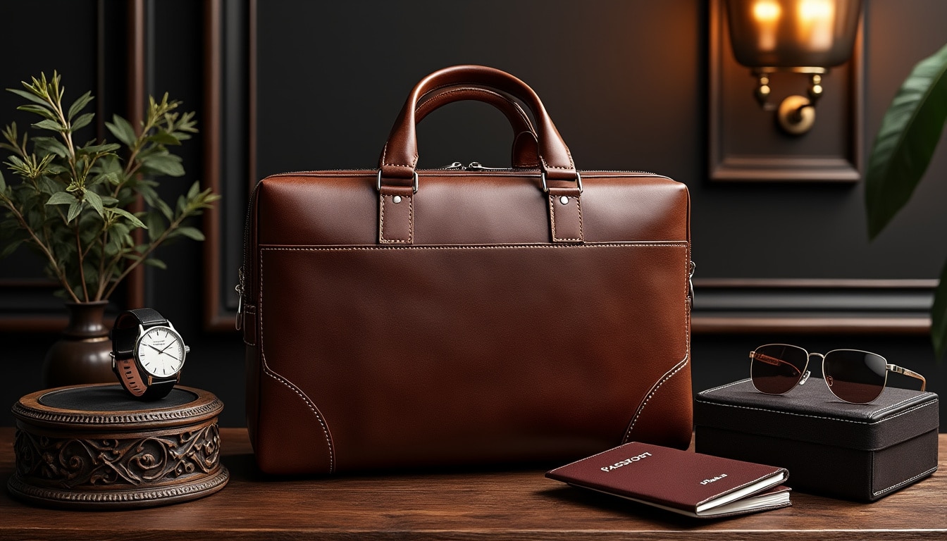 découvrez notre sélection de sacs de voyage de luxe pour homme, alliant élégance et fonctionnalité. parfaits pour les voyages d'affaires ou les escapades, ces accessoires haut de gamme reflètent un style raffiné et une qualité irréprochable. faites le choix d'un sac qui affirmé votre style tout en offrant un confort optimal.