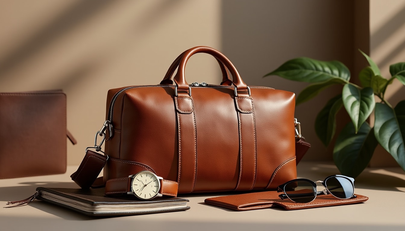 découvrez notre sac de voyage de luxe pour homme, alliant élégance et fonctionnalité. parfait pour les voyageurs exigeants, il se distingue par son design raffiné et sa qualité supérieure. optez pour un style haut de gamme lors de vos déplacements et faites une impression durable où que vous alliez.