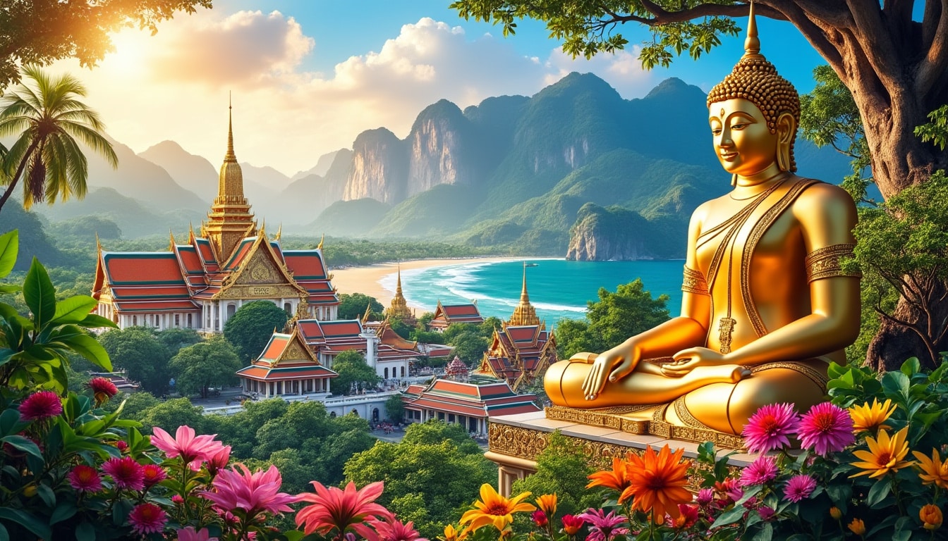 partez à la découverte des trésors de la thaïlande avec notre voyage organisé. explorez les temples majestueux, goûtez à la délicieuse cuisine locale et plongez dans la culture vibrante de ce pays fascinant. réservez votre aventure inoubliable dès maintenant !