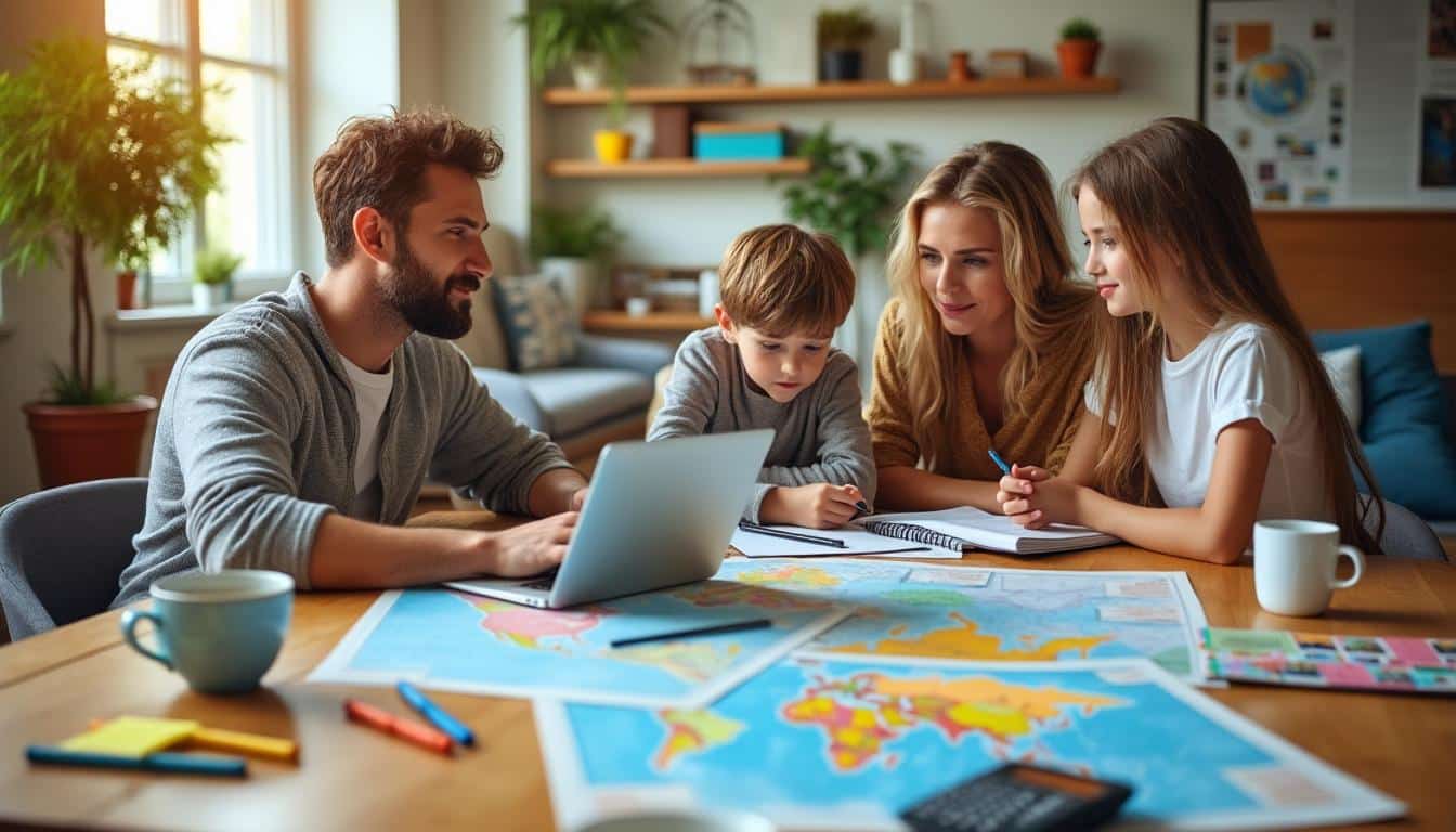 Illustration: Définir et préparer le budget pour un voyage familial