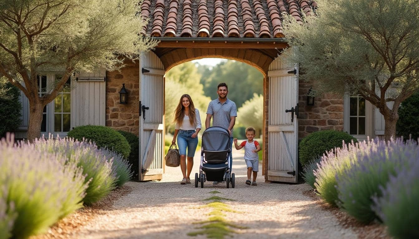 Illustration: Pourquoi choisir une location de maison de vacances accessible aux poussettes en Provence pour votre famille ?